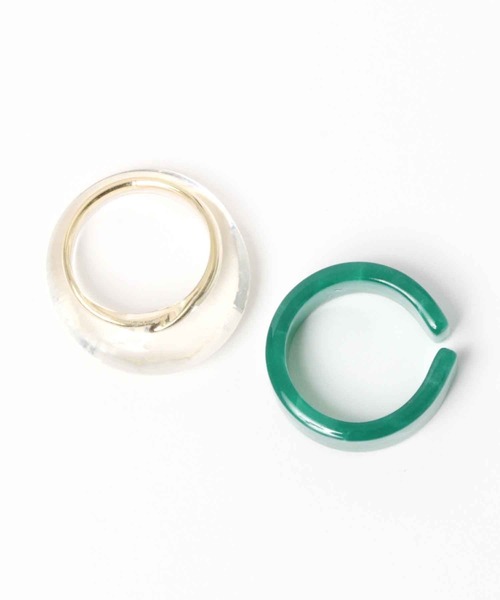 niko and...(ニコアンド)の「ウォッシャブルクリアセットリング(リング・レディース・セージグリーン/ブラック/その他/イエロー/グリーン/ブラウン・0)」の11枚目の写真
