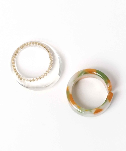 niko and...(ニコアンド)の「ウォッシャブルクリアセットリング(リング・レディース・セージグリーン/ブラック/その他/イエロー/グリーン/ブラウン・0)」の12枚目の写真