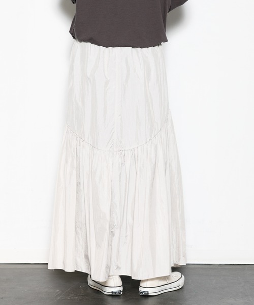 AMERICAN RAG CIE（アメリカンラグシー）の「ギャザーデザインロングスカート（スカート・レディース・ブラック/ライトグレー/ライトカーキ・FREE）」の20枚目の写真