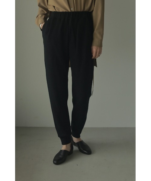 MANOF（マノフ）の「BASIC RIB PANTS（その他パンツ・レディース・アイボリー/ブラック・S/M）」の7枚目の写真