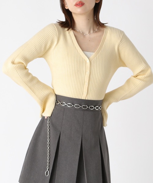 セール】袖フレアピタニットカーディガン 193494（カーディガン/ボレロ