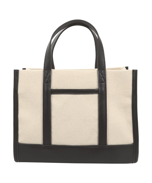 KOBE LETTUCE（コウベレタス）の「フェイクレザー切替キャンバスミニトートバッグ（トートバッグ・レディース・ピンク/グレー/カーキ/キャメル/ブラック/シルバー・FREE）」の12枚目の写真