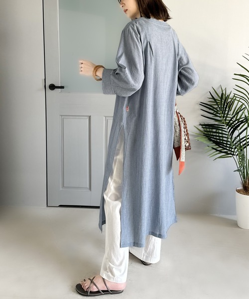 セール】《JaVa ジャバコラボ》大人の抜け感。綿100％楊柳素材のロング