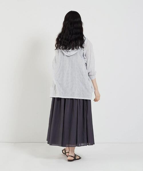 美品◎コンジェペイエアデュートリステス　シャーリングロングシャツ　ブラウス 美品◎コンジェペイエアデュートリステス シャーリングロング