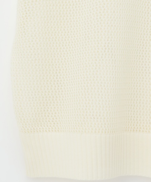 Honeys（ハニーズ）の「メッシュ編ベスト（ベスト・レディース・ベージュ/アイボリー/ターコイズブルー/ライム/ブラック・S/L/LL/M）」の12枚目の写真