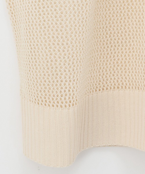 Honeys（ハニーズ）の「メッシュ編ベスト（ベスト・レディース・ベージュ/アイボリー/ターコイズブルー/ライム/ブラック・S/L/LL/M）」の13枚目の写真