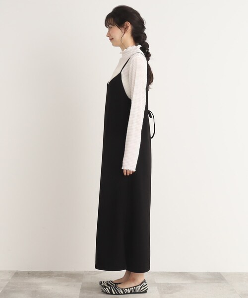 Cutie Blonde(キューティーブロンド)の「◆レースアップ キャミワンピース(ワンピース・レディース・ブラック/ナチュラル/ブルー・00)」の4枚目の写真