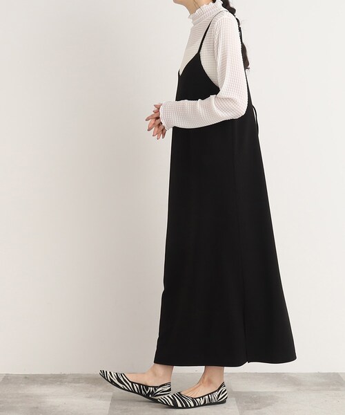 Cutie Blonde(キューティーブロンド)の「◆レースアップ キャミワンピース(ワンピース・レディース・ブラック/ナチュラル/ブルー・00)」の5枚目の写真