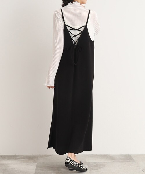 Cutie Blonde(キューティーブロンド)の「◆レースアップ キャミワンピース(ワンピース・レディース・ブラック/ナチュラル/ブルー・00)」の16枚目の写真