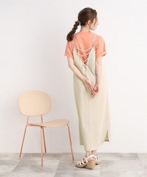 Cutie Blonde(キューティーブロンド)の「◆レースアップ キャミワンピース(ワンピース・レディース・ブラック/ナチュラル/ブルー・00)」の21枚目の写真