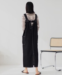 hellam | デニム ミリタリージャンスカ(ジャンパースカート)