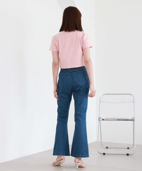 archives（アルシーヴ）の「タイトフレアデニム（デニムパンツ・レディース・サックスブルー/ブルー・SMALL/MEDIUM）」の20枚目の写真