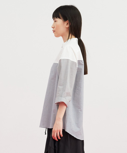 FRAPBOIS（フラボア）の「ボーダーシャツ（シャツ/ブラウス・レディース・グレー/マルチ・1/2）」の22枚目の写真