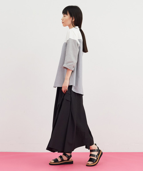 FRAPBOIS（フラボア）の「ボーダーシャツ（シャツ/ブラウス・レディース・グレー/マルチ・1/2）」の11枚目の写真