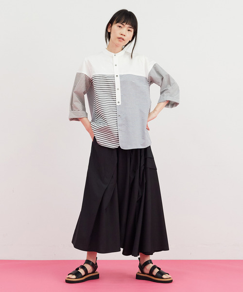 FRAPBOIS（フラボア）の「ボーダーシャツ（シャツ/ブラウス・レディース・グレー/マルチ・1/2）」の13枚目の写真