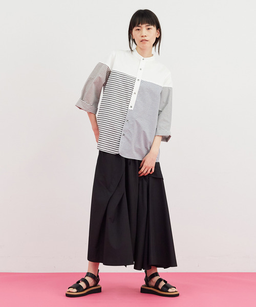 FRAPBOIS（フラボア）の「ボーダーシャツ（シャツ/ブラウス・レディース・グレー/マルチ・1/2）」の14枚目の写真