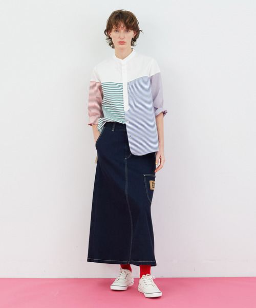 FRAPBOIS（フラボア）の「ボーダーシャツ（シャツ/ブラウス・レディース・グレー/マルチ・1/2）」の17枚目の写真