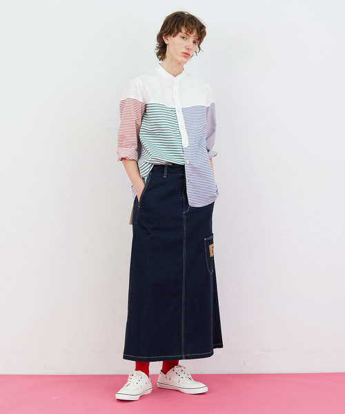 FRAPBOIS（フラボア）の「ボーダーシャツ（シャツ/ブラウス・レディース・グレー/マルチ・1/2）」の18枚目の写真