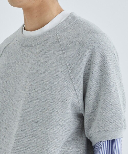 BED J.W. FORD（ベッドフォード）の「【BED J.W. FORD/ベッドフォード】Half Sleeve Pullover（スウェット・メンズ・グレー/ブルー・0/1）」の11枚目の写真