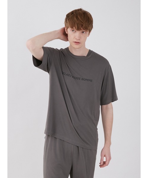 gelato pique（ジェラートピケ）の「【HOMME】レーヨンロゴプル