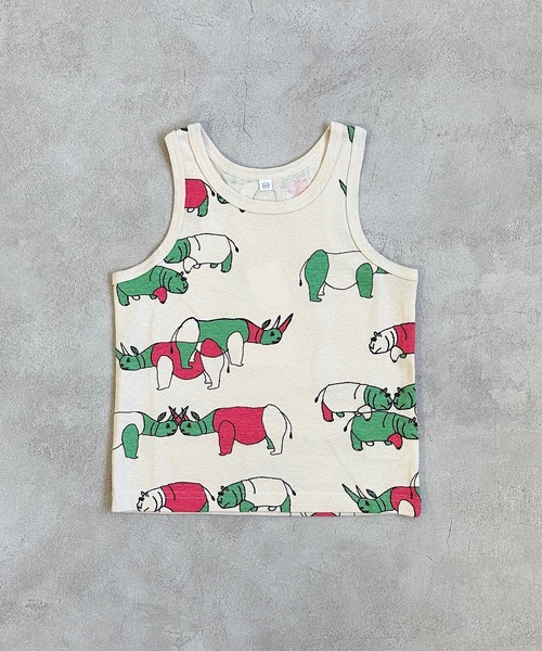 HOGAN RANCH WEAR（ホーガンランチウエア）の「ソウガラタンクトップ(80～120cm)（タンクトップ・キッズ・ベージュ/グレー/ブルー/グレー系その他/チャコール/オフホワイト・80/90/100/110/120）」の2枚目の写真