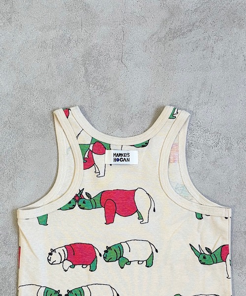 HOGAN RANCH WEAR（ホーガンランチウエア）の「ソウガラタンクトップ(80～120cm)（タンクトップ・キッズ・ベージュ/グレー/ブルー/グレー系その他/チャコール/オフホワイト・80/90/100/110/120）」の8枚目の写真
