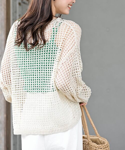 rps(アールピーエス)の「テープヤーンニットプルオーバー(ニット/セーター・レディース・ブラック/アイボリー/ベージュ・フリー)」の10枚目の写真