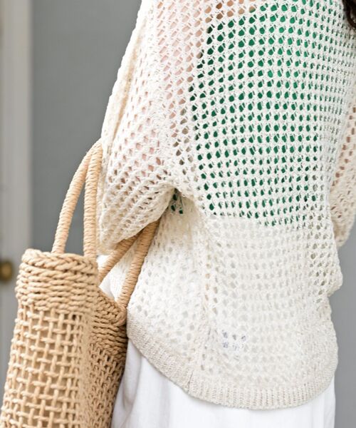 rps(アールピーエス)の「テープヤーンニットプルオーバー(ニット/セーター・レディース・ブラック/アイボリー/ベージュ・フリー)」の11枚目の写真