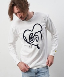 mlt4315-5.6ozコットン天竺 LOST HEATコード刺繍 LS Tシャツ