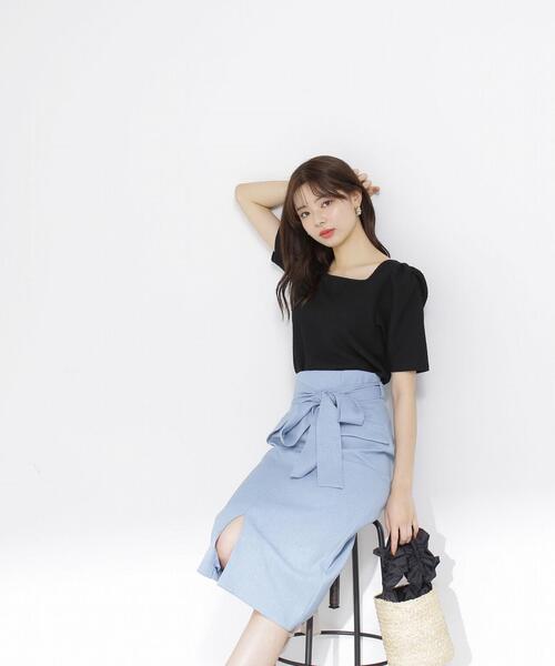 PROPORTION BODY DRESSING(プロポーションボディドレッシング)の「<E>ふくれジャガードカットトップス / 1213267500(Tシャツ/カットソー・レディース・オフホワイト/ブラック・SMALL/MEDIUM)」の6枚目の写真