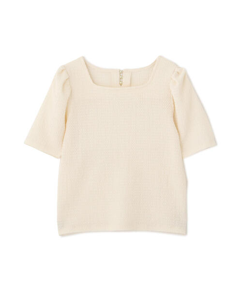 PROPORTION BODY DRESSING(プロポーションボディドレッシング)の「<E>ふくれジャガードカットトップス / 1213267500(Tシャツ/カットソー・レディース・オフホワイト/ブラック・SMALL/MEDIUM)」の8枚目の写真