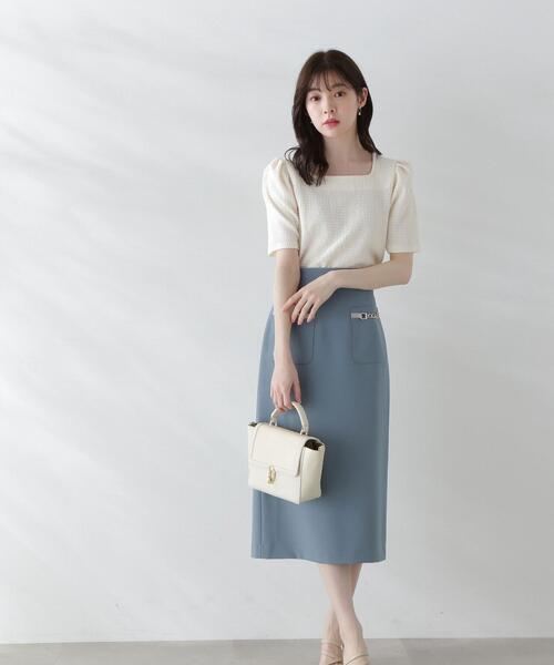 PROPORTION BODY DRESSING(プロポーションボディドレッシング)の「<E>ふくれジャガードカットトップス / 1213267500(Tシャツ/カットソー・レディース・オフホワイト/ブラック・SMALL/MEDIUM)」の11枚目の写真