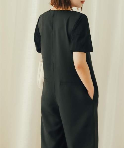 SENSE OF PLACE by URBAN RESEARCH（センスオブプレイスバイアーバンリサーチ）の「ボリュームスリーブオールインワン（サロペット/オーバーオール・レディース・ライトベージュ/ブルー/ブラック・SMALL/MEDIUM）」の14枚目の写真