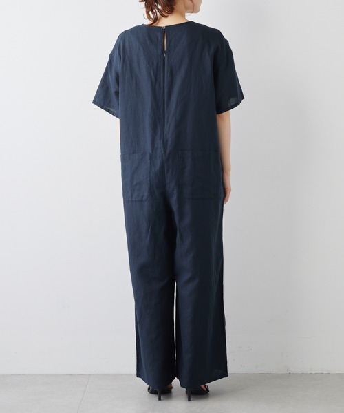 PUAL CE CIN(ピュアルセシン)の「コットンリネンコンビネゾン(サロペット/オーバーオール・レディース・ベージュ/ネイビー・FREE)」の12枚目の写真