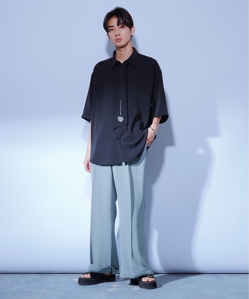 Ellno Loset（エルノロゼット）の「ウエストアシメトロミパンツ/セットアップ対応（その他パンツ・メンズ・ブラック/パープル/ブルー・LARGE/MEDIUM/SMALL）」の19枚目の写真