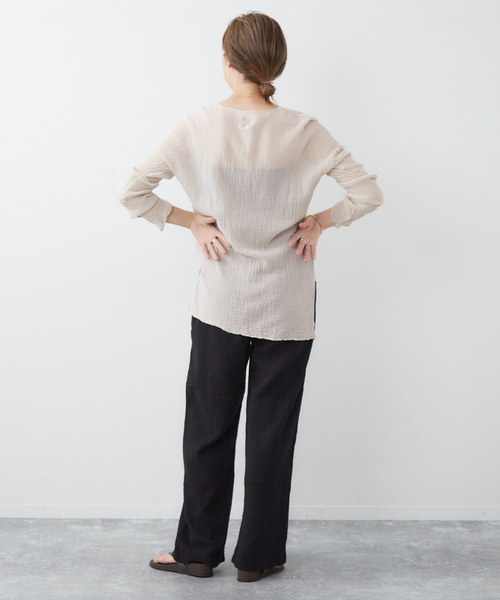 user_c72fbf4c　新品　Plage COTTON LOOSE LES ATELIERS FRANCAIS DE CONFECTION 別注 2WAY ブラウス（シャツ