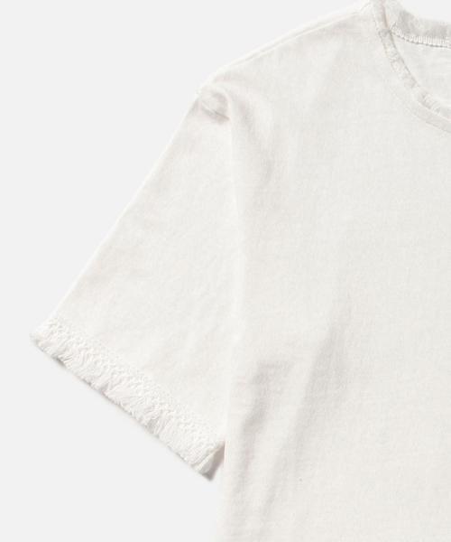 Ray BEAMS（レイビームス）の「Ray BEAMS / フリンジ トリム Tシャツ（Tシャツ/カットソー・レディース・オフホワイト/ピンク/オリーブ・ONE SIZE）」の17枚目の写真