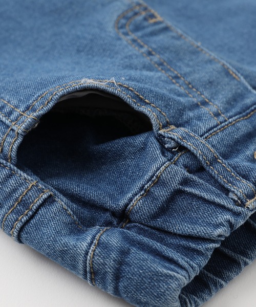 URBAN CHERRY（アーバンチェリー）の「センタースリットデザインフレアデニムパンツ（デニムパンツ・キッズ・ブルー・140cm/120cm/110cm/130cm）」の5枚目の写真