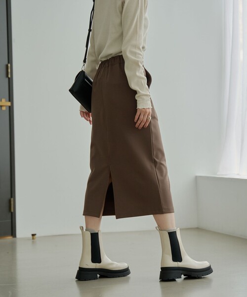 coen（コーエン）の「トラックソールサイドゴアブーツ（ブーツ・レディース・ブラック/ナチュラル・23cm/23.5cm/24.5cm/25cm）」の12枚目の写真