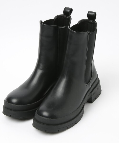 coen（コーエン）の「トラックソールサイドゴアブーツ（ブーツ・レディース・ブラック/ナチュラル・23cm/23.5cm/24.5cm/25cm）」の18枚目の写真