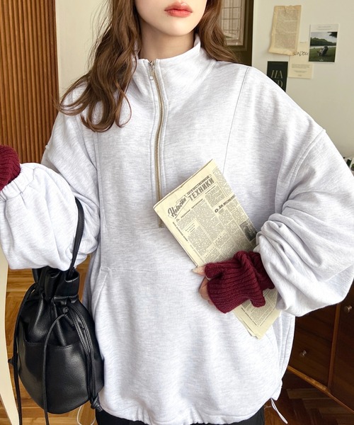 【美品】Drawer / スウェット✳︎✳︎✳︎週末限定価格✳︎✳︎✳︎ moment+（モーメントプラス）の「TC裏毛アノラックスウェット