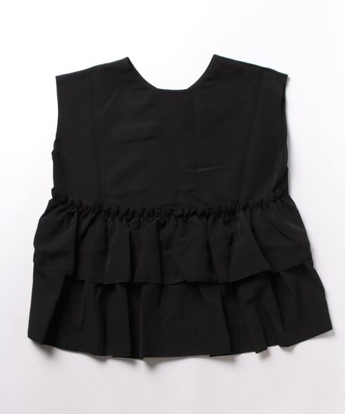 coca（coca）（コカ）の「セットアップ対応バックフリルブラウス（シャツ/ブラウス・レディース・ネイビー/ブラック・M/L）」の6枚目の写真