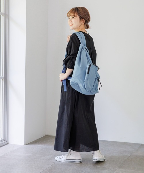 studio CLIP（スタディオクリップ）の「【低身長スタッフ企画/WEB限定】コットンリネンボリュームワンピース（ワンピース・レディース・ブラック/グリーン/ピンク・FREE）」の12枚目の写真