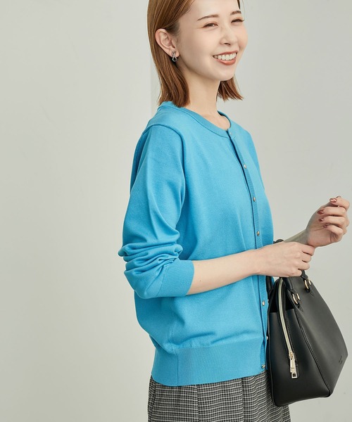 BIO ニットカーディガン 洗濯機OK⁄BIO GRACEベーシックニットカーディガン | ロペピクニック