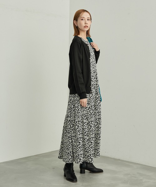 ROPE' PICNIC（ロペピクニック）の「BIO GRACEベーシックニットカーディガン（カーディガン/ボレロ・レディース・ブラック/キナリ/ターコイズブルー/レッド/マスタード・38）」の22枚目の写真