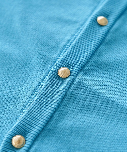 ROPE' PICNIC（ロペピクニック）の「BIO GRACEベーシックニットカーディガン（カーディガン/ボレロ・レディース・ブラック/キナリ/ターコイズブルー/レッド/マスタード・38）」の21枚目の写真