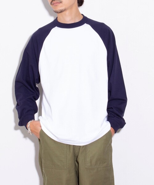 GLOSTER（グロスター）の「【限定展開】【GLOSTER/グロスター】ルーズ ラグランスリーブ ロンT ベーシック（Tシャツ/カットソー・メンズ・ホワイト系その他/ホワイト系その他2/ホワイト系その他3・M/L/XL）」の10枚目の写真