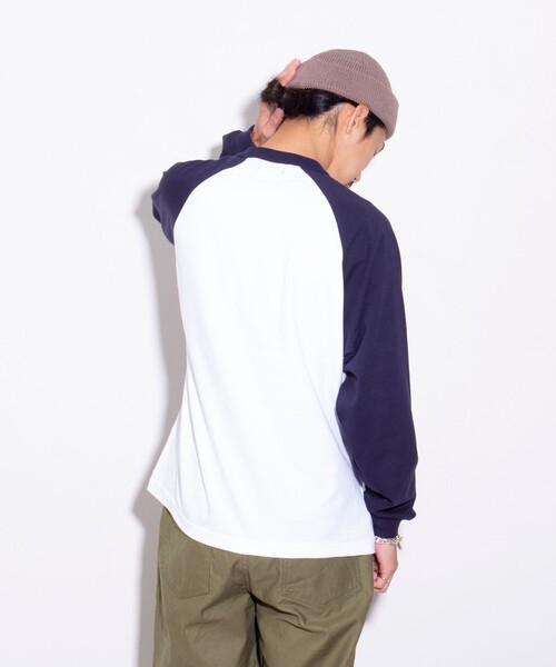 GLOSTER（グロスター）の「【限定展開】【GLOSTER/グロスター】ルーズ ラグランスリーブ ロンT ベーシック（Tシャツ/カットソー・メンズ・ホワイト系その他/ホワイト系その他2/ホワイト系その他3・M/L/XL）」の4枚目の写真