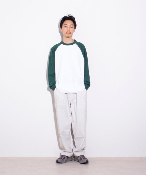 GLOSTER（グロスター）の「【限定展開】【GLOSTER/グロスター】ルーズ ラグランスリーブ ロンT ベーシック（Tシャツ/カットソー・メンズ・ホワイト系その他/ホワイト系その他2/ホワイト系その他3・M/L/XL）」の15枚目の写真