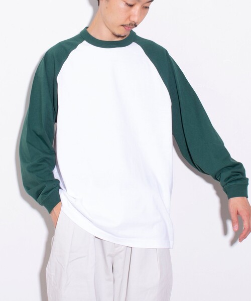 GLOSTER（グロスター）の「【限定展開】【GLOSTER/グロスター】ルーズ ラグランスリーブ ロンT ベーシック（Tシャツ/カットソー・メンズ・ホワイト系その他/ホワイト系その他2/ホワイト系その他3・M/L/XL）」の8枚目の写真